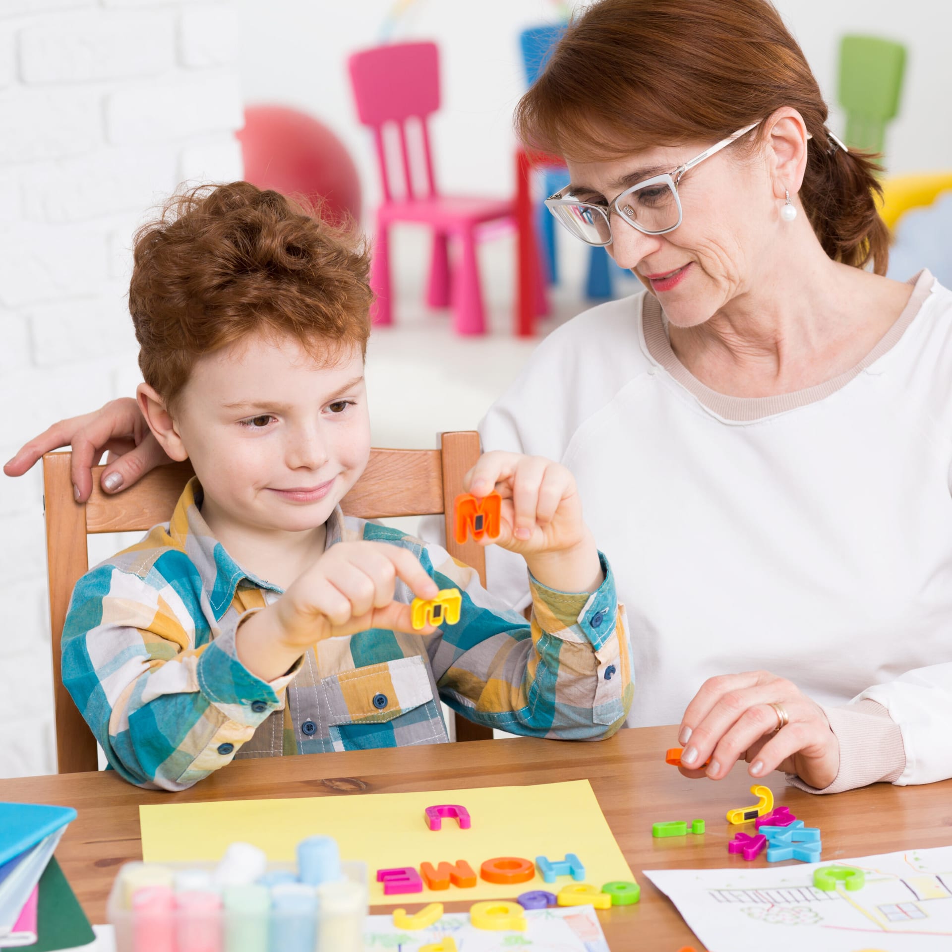 Clases de educación especial para niños autistas