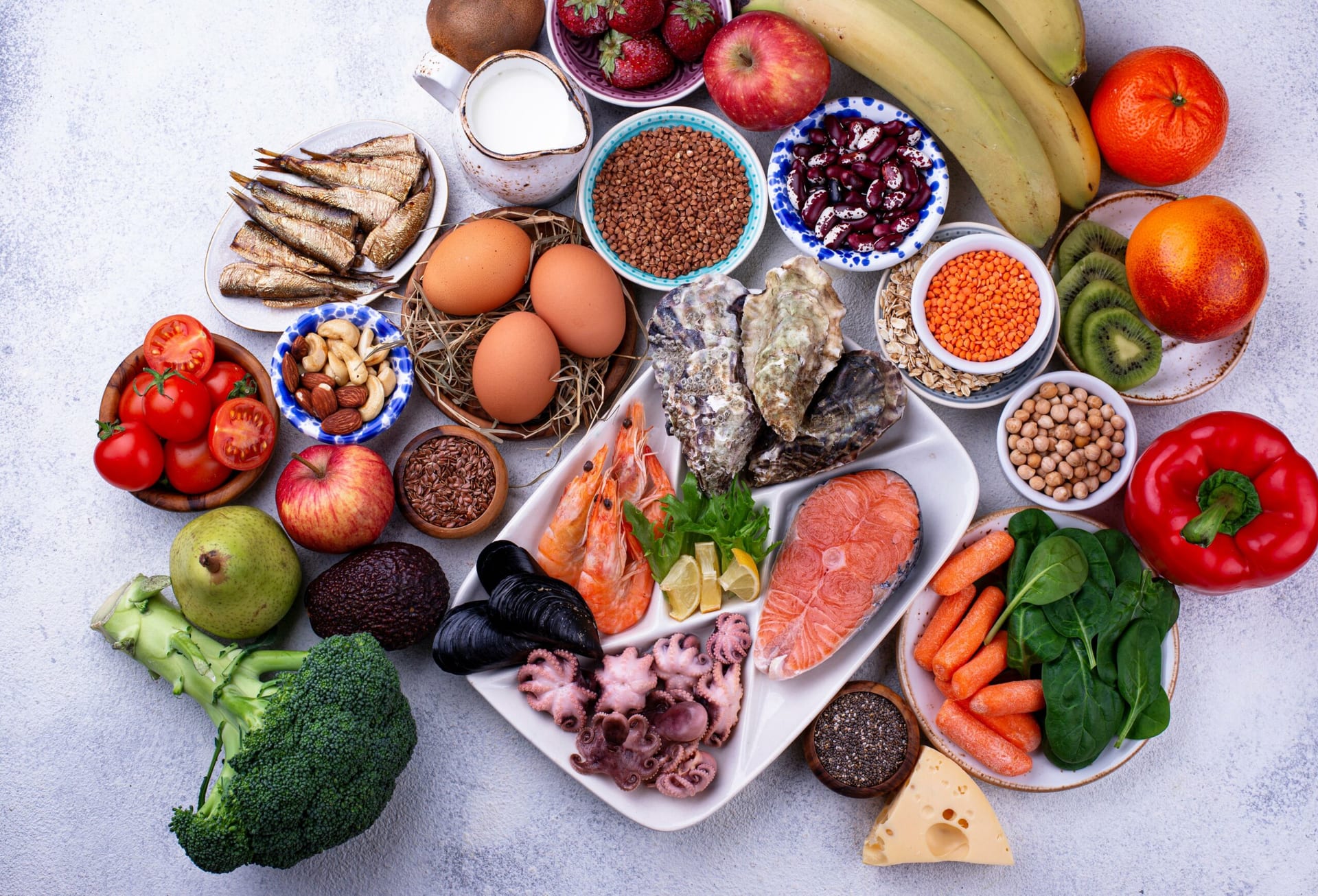 tipos de alimentos saludables