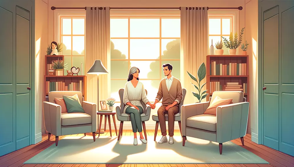 sesión de terapia de pareja