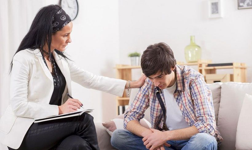 sesión psicológica con adolescentes